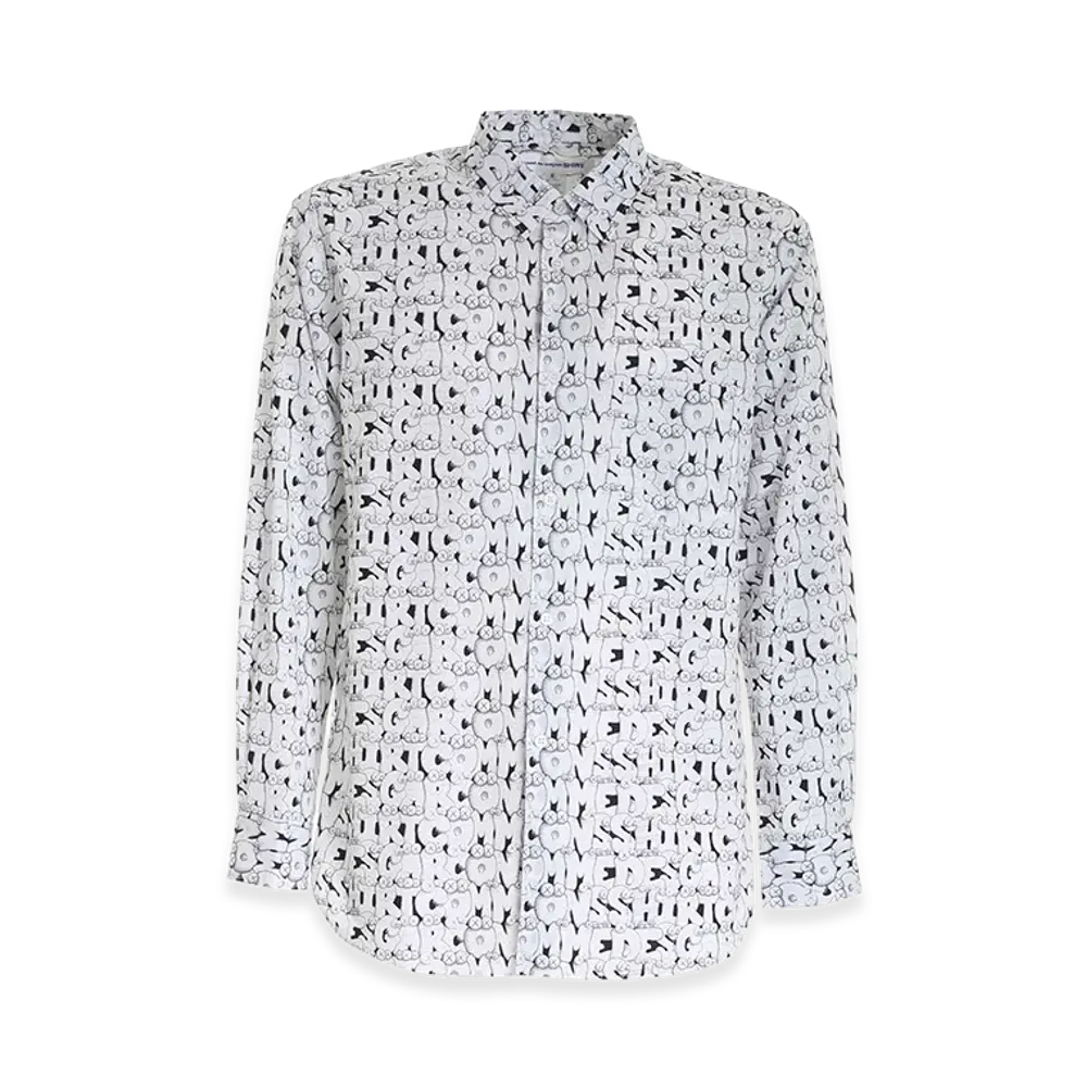 COMME des GARCONS SHIRT x KAWS Print E Shirt "White"