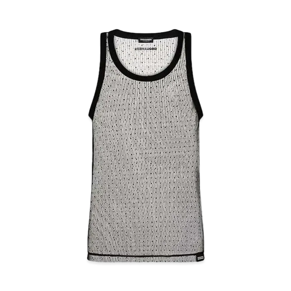 Dsquared2 Tulle Swarovski Tank Top "Black"