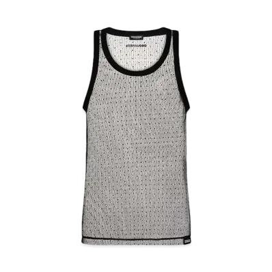 Dsquared2 Tulle Swarovski Tank Top "Black"