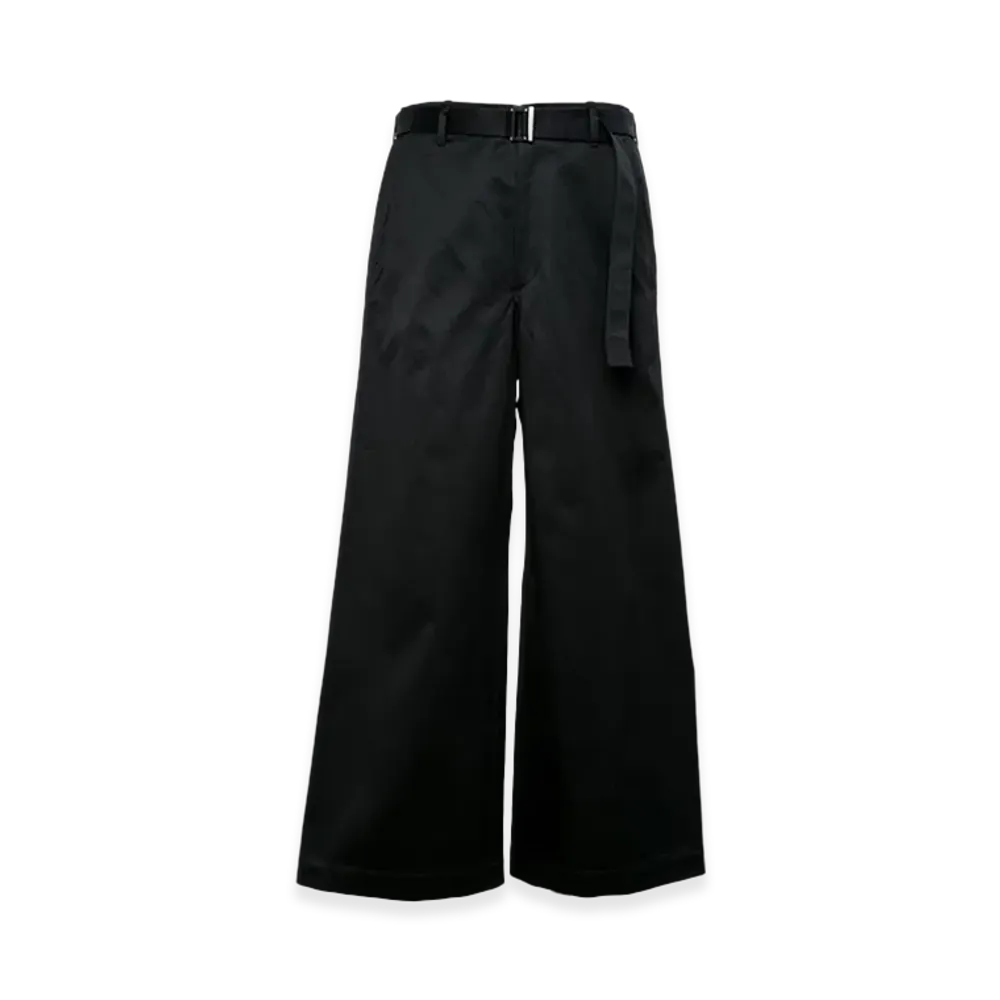sacai Wide Chino Pants "Black"