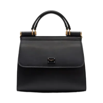 Dolce&Gabbana Sicily 58 Bag Medium Calfskin "Black"