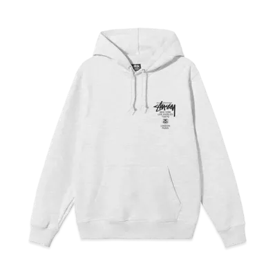 Stussy WORLD TOUR HOODIE "Ash Heather"