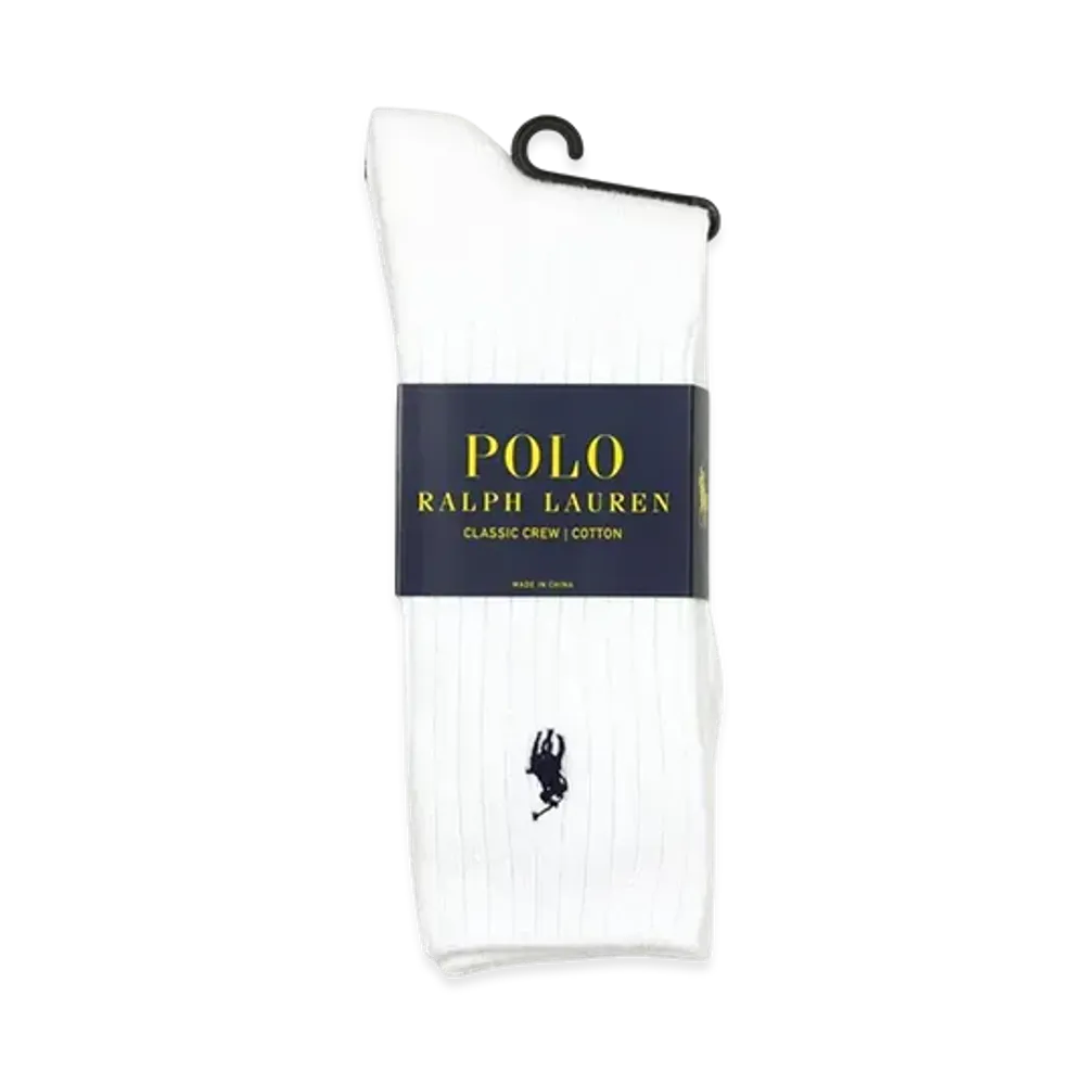 Polo Ralph Lauren Cotton Rib Single Sock "White"