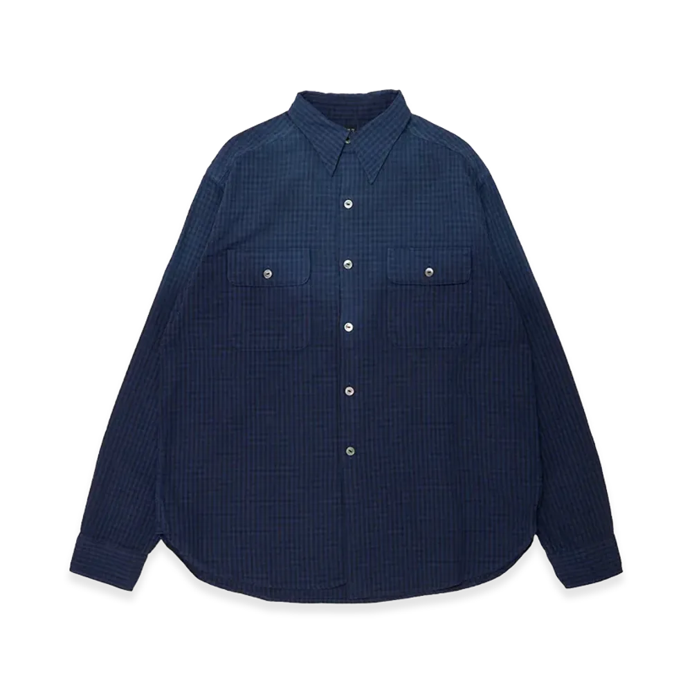 T.T Taiga Takahashi LOT.117 Work Shirt "Faded Navy Check"