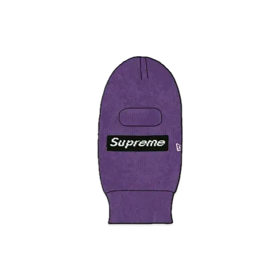 Supreme New Era Box Logo Balaclava "Purple"