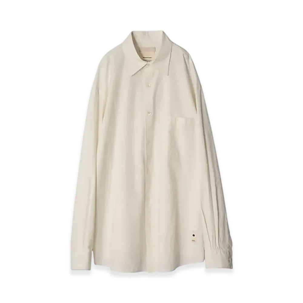 YOKE Brewed Protein Blend Cotton Regular Collar Shirt "White"