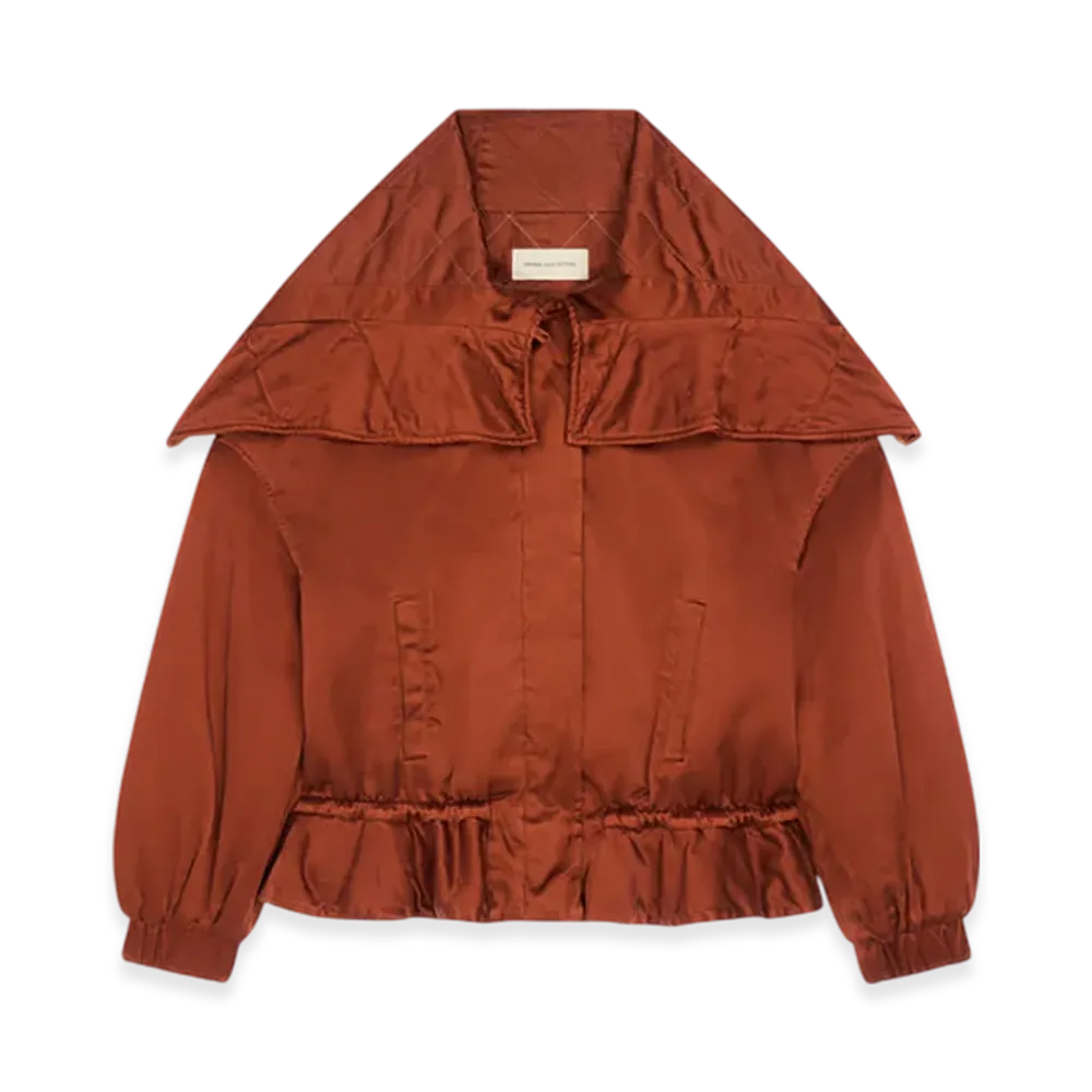 DRIES VAN NOTEN Women's Overdyed Short Parka "Rust"
