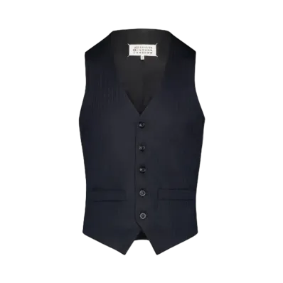 Maison Margiela Herringbone Waistcoat "Navy"