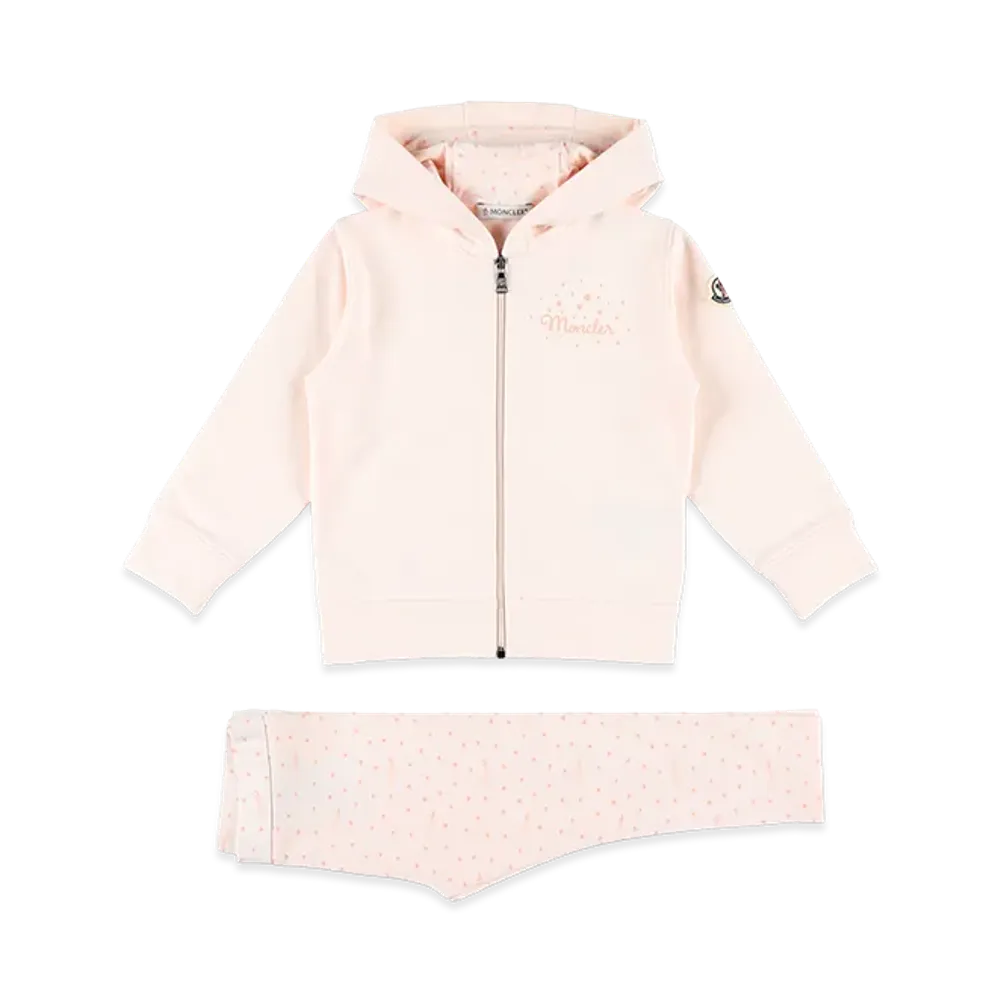 MONCLER Kids Hoodie And Joggers "Pink"