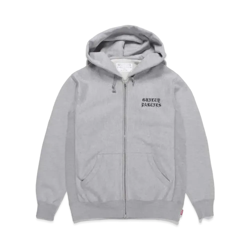 WACKO MARIA GP-Z0001-BLANKLINE-BOB-NICETIME- / HEAVY WEIGHT FULL ZIP HOODED SWEAT SHIRT "Gray"