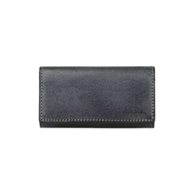 Paul Smith Waxed Leather Key Case "Black"