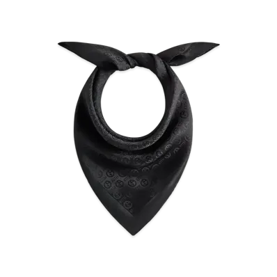 Kith x Giorgio Armani Monogram Jacquard Silk Bandana "Black"