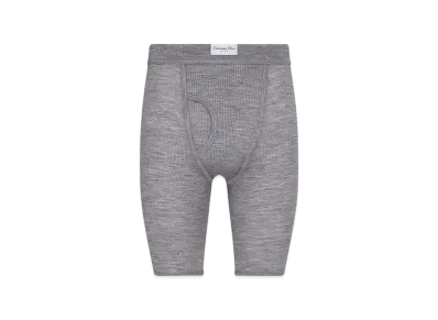 Dior Cropped Leggings Virgin Wool Jersey "Grey"