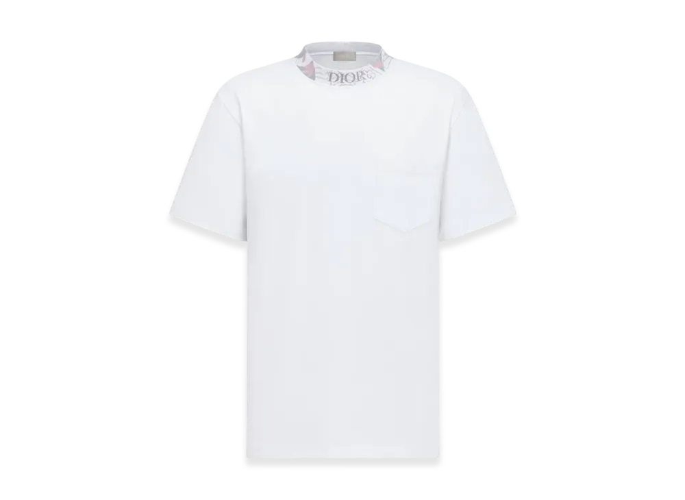 Dior and Duncan Grant and Charleston Relaxed Fit Cotton Jersey T-Shirt "White"