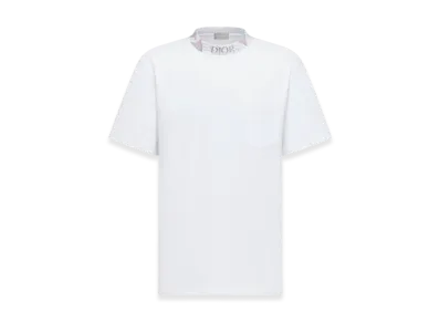 Dior and Duncan Grant and Charleston Relaxed Fit Cotton Jersey T-Shirt "White"