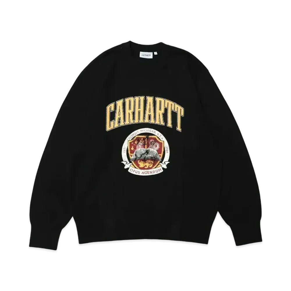 Carhartt WIP Library College Sweater "Black"