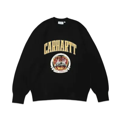 Carhartt WIP Library College Sweater "Black"