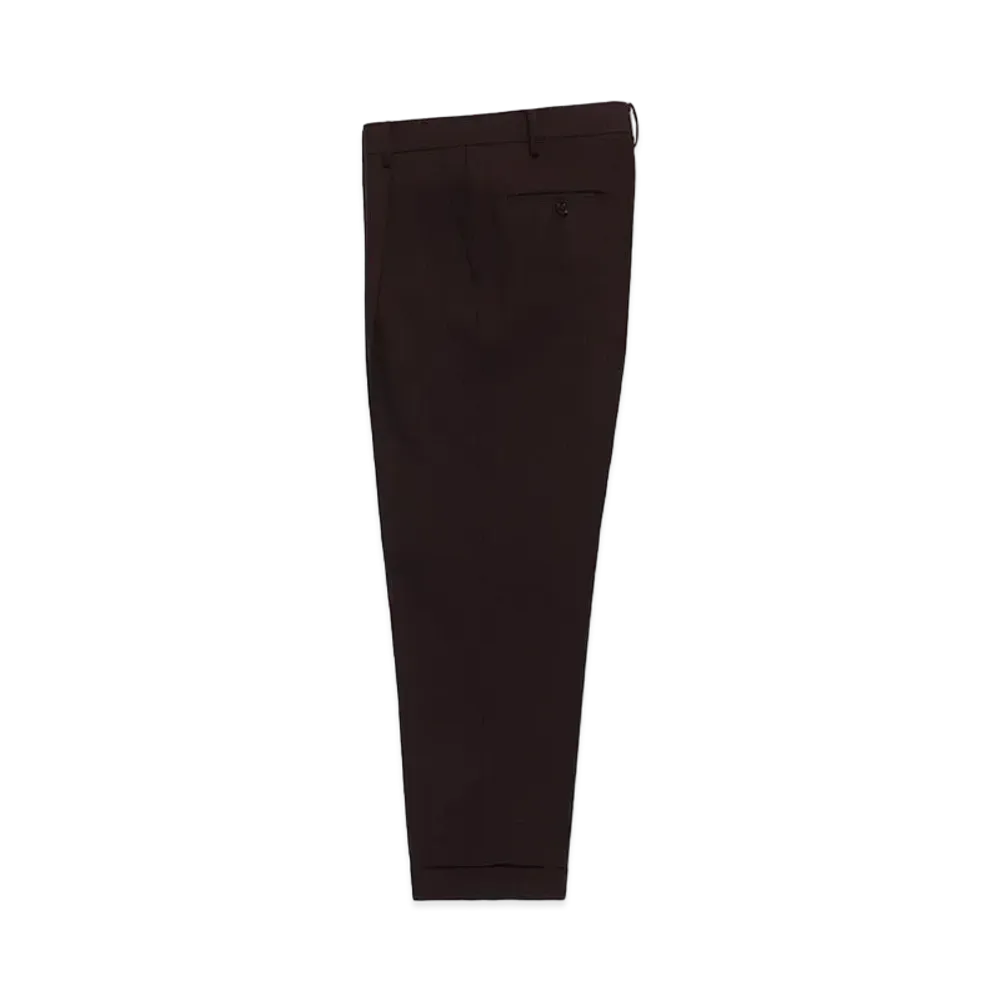 WACKO MARIA x DORMEUIL / Pleated Trousers (Type-1) "Burgundy"