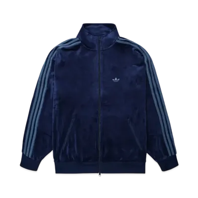 adidas Beckenbauer Velor Track Jacket "Night Indigo"