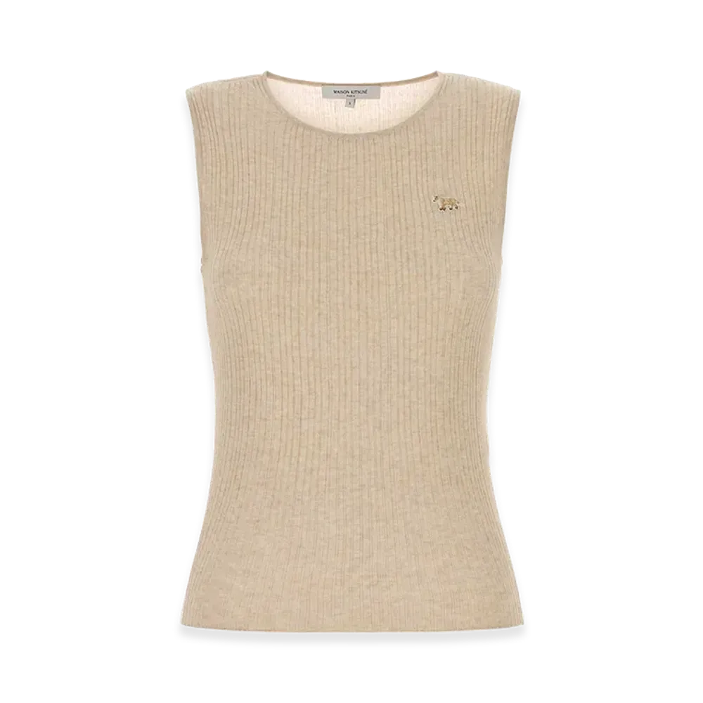 Maison Kitsune Women's Knit Top "Beige"