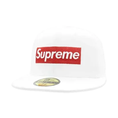 Supreme Box Logo Mesh Back New Era "White" (24SS)