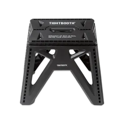 TIGHTBOOTH Label Logo Folding Stool "Black"