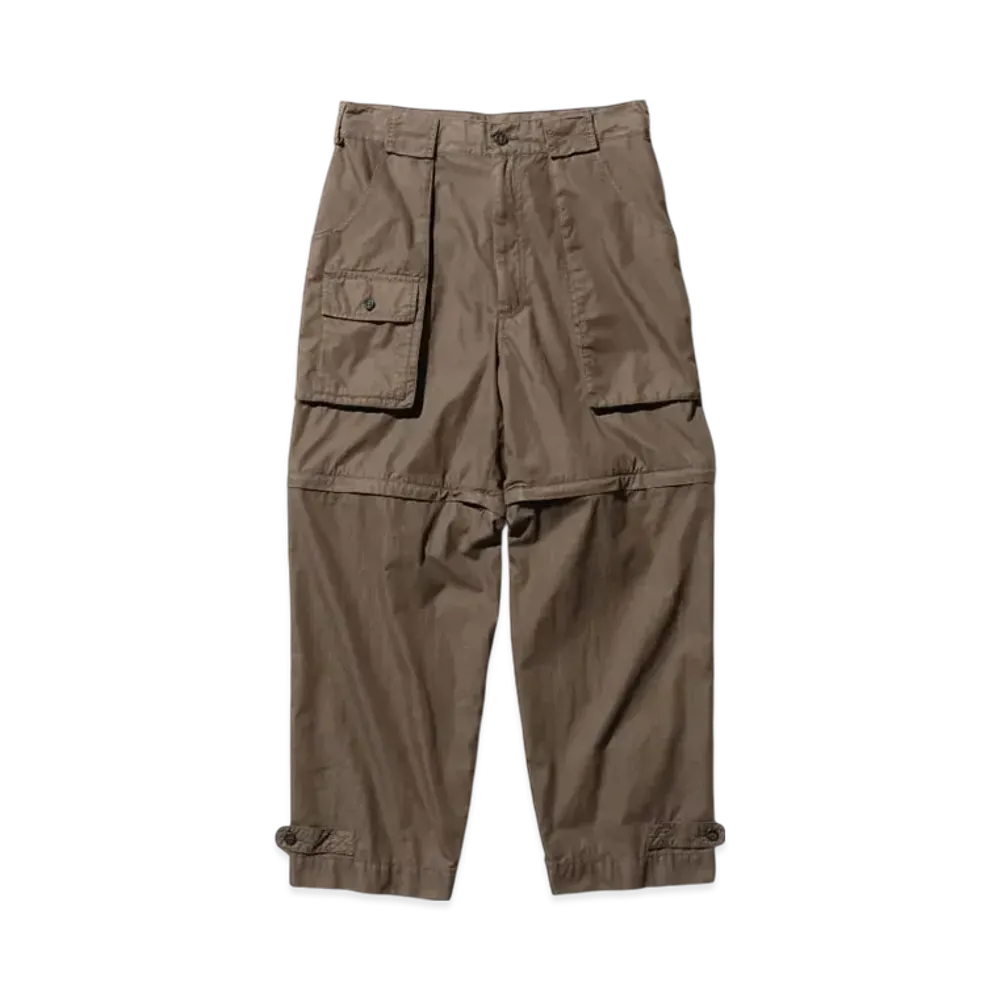 BEAMS Bush Pants ll CO/NY Garment Dye "ChacoalGray"