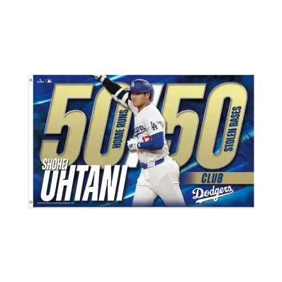 MLB Los Angeles Dodgers Shohei Ohtani 50-50 Flag 3x5