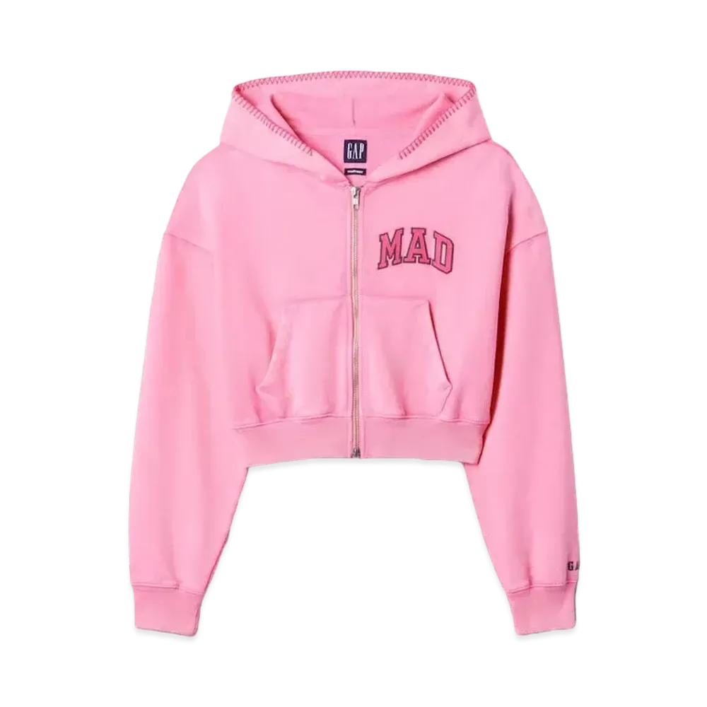 GAP x Madhappy Zip Up Cropped Parker "Pink"
