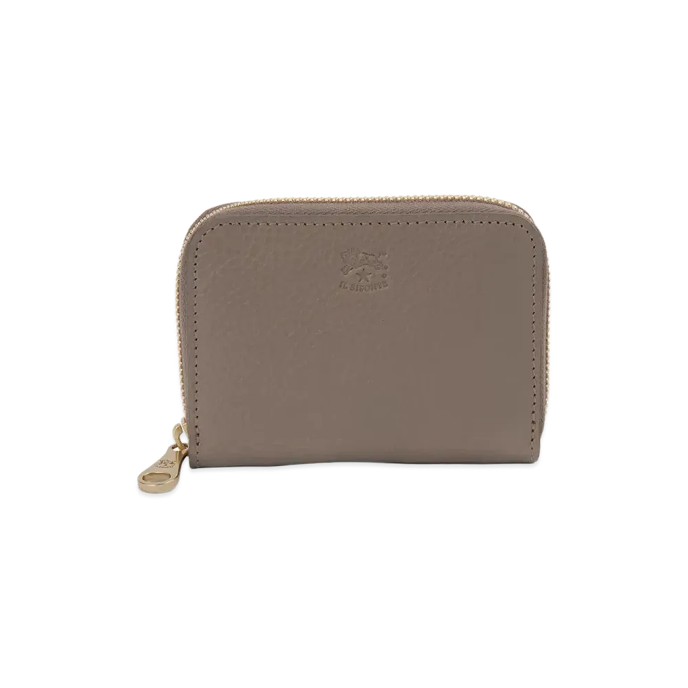IL BISONTE Coin Case "Tortora Grey"