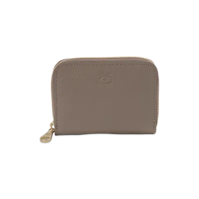 IL BISONTE Coin Case "Tortora Grey"