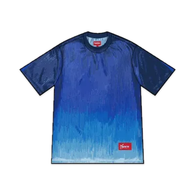 Supreme Gradient Mesh Stripe Jersey "Royal"