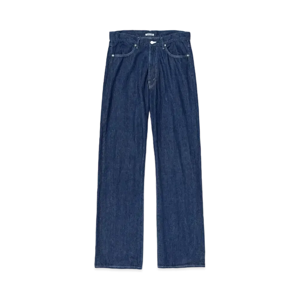 AURALEE Selvedge Light Denim Pants "Indigo"