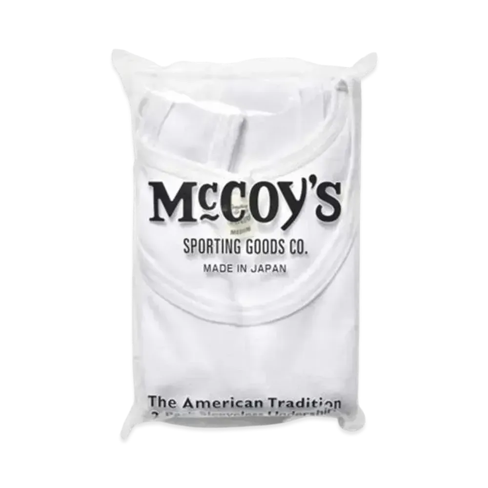 THE REAL McCOY'S 2Pcs Pack Undershirt "White"