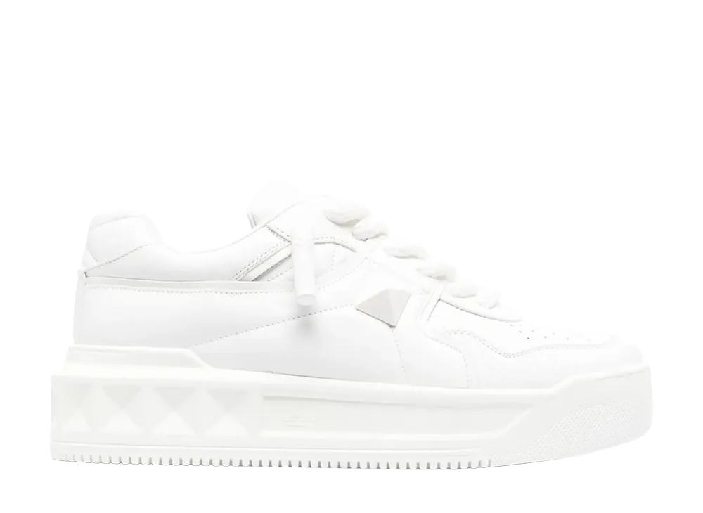 Valentino Garavani White Nappa Leather One Stud Xl Sneakers "White"