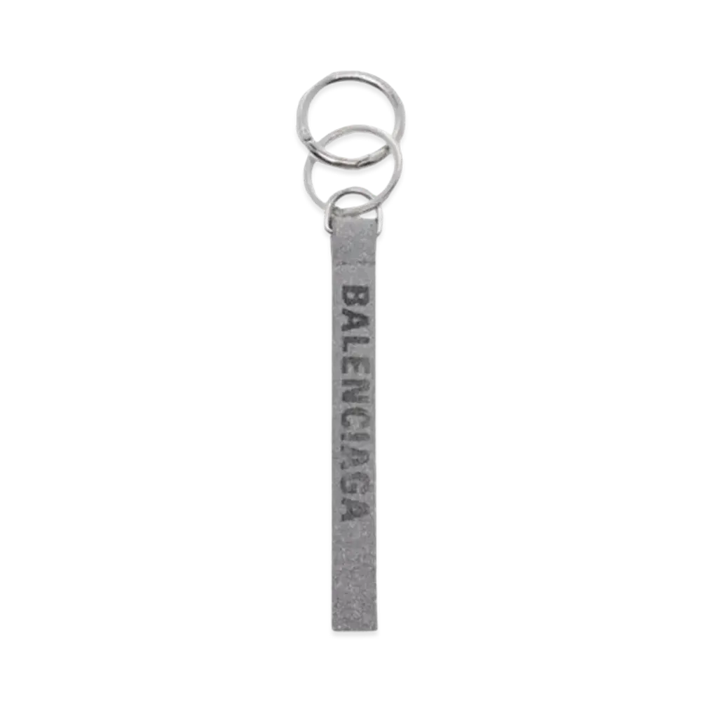 BALENCIAGA Everyday Everyday Shiny Key Ring "Silver"