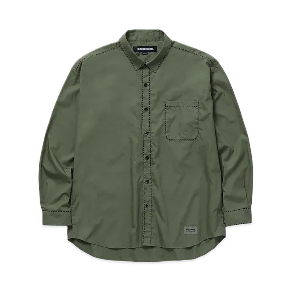 NEIGHBORHOOD Hand Stitching Shirt LS "Olive Drab"