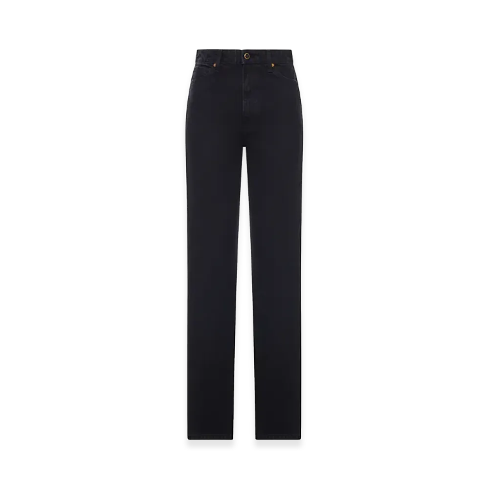 KHAITE Women's Danielle Denim Jeans "Black"