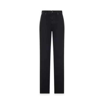 KHAITE Women's Danielle Denim Jeans "Black"