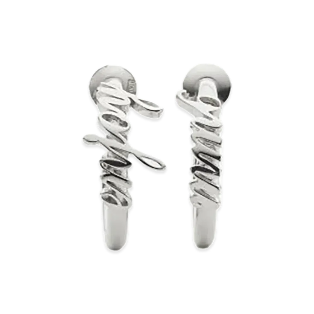 MM6 Maison Margiela Women's Earrings "Silver"