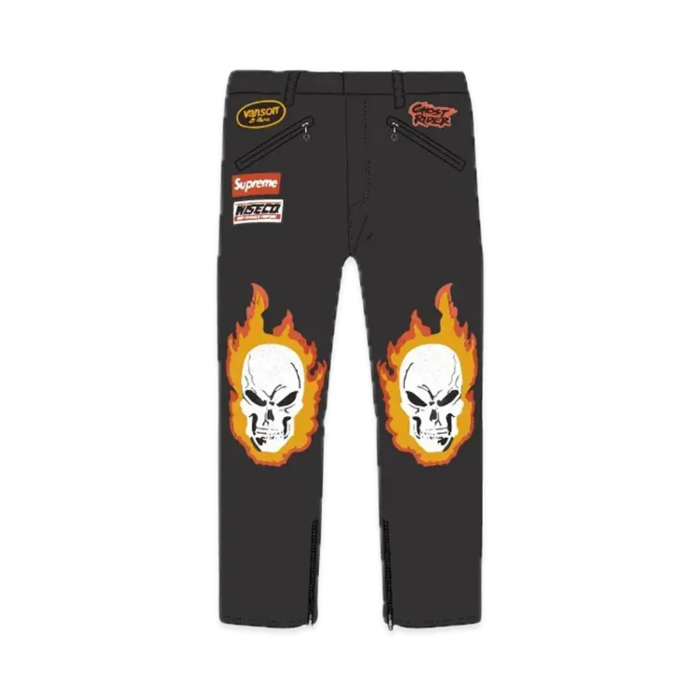 Supreme x Vanson Leathers Ghost Rider© Pant "Black"
