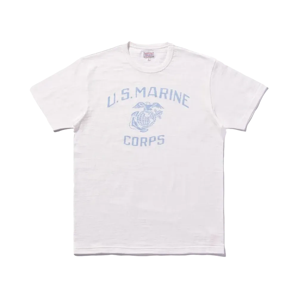 THE REAL McCOY'S American Athletic Tee / U.S.Marine Corps "Milk"