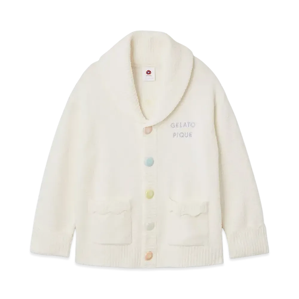 GELATO PIQUE x Expo 2025 Osaka UNISEX Airy Moco MYAKU-MYAKU Shawl Cardigan "Off White"
