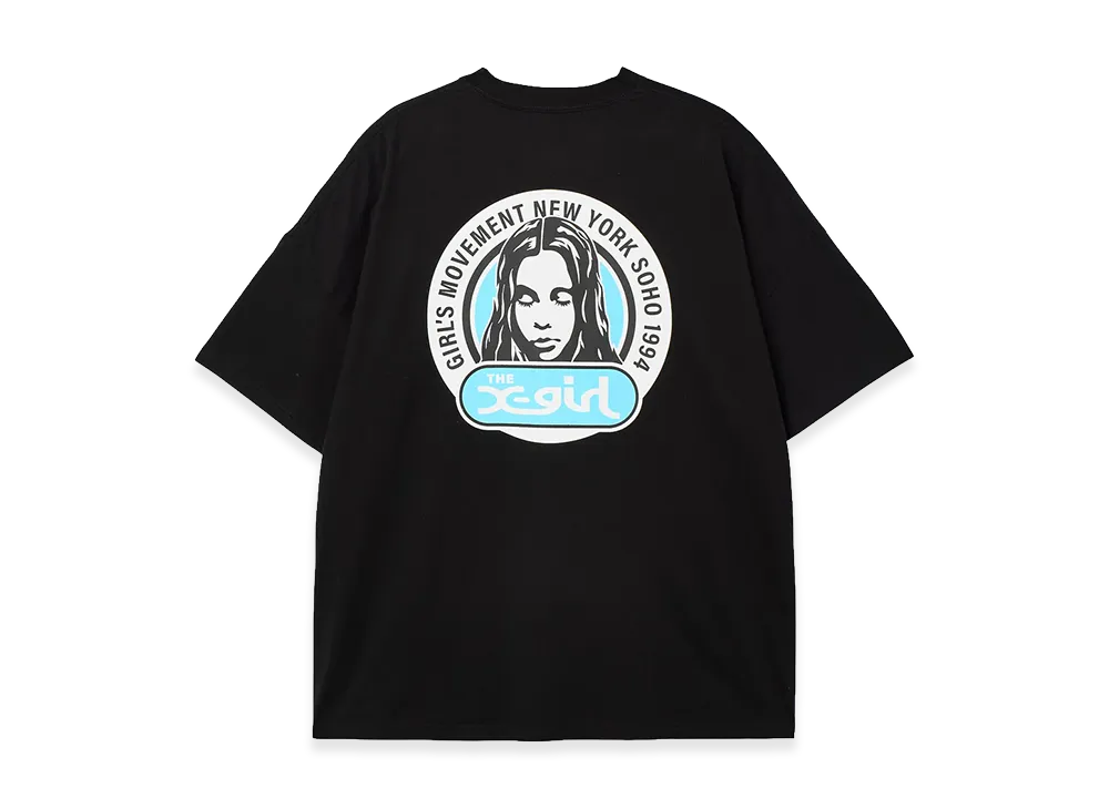 X-Girl Women's Circle Logo And Face S/S Big Tee Dress "Black"