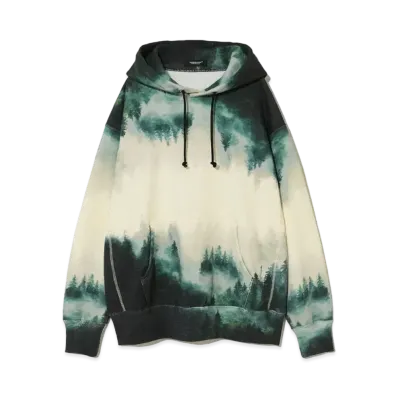 UNDERCOVER Twin Peaks Cotton Sweatshirt Hoodie "Ivory Base"