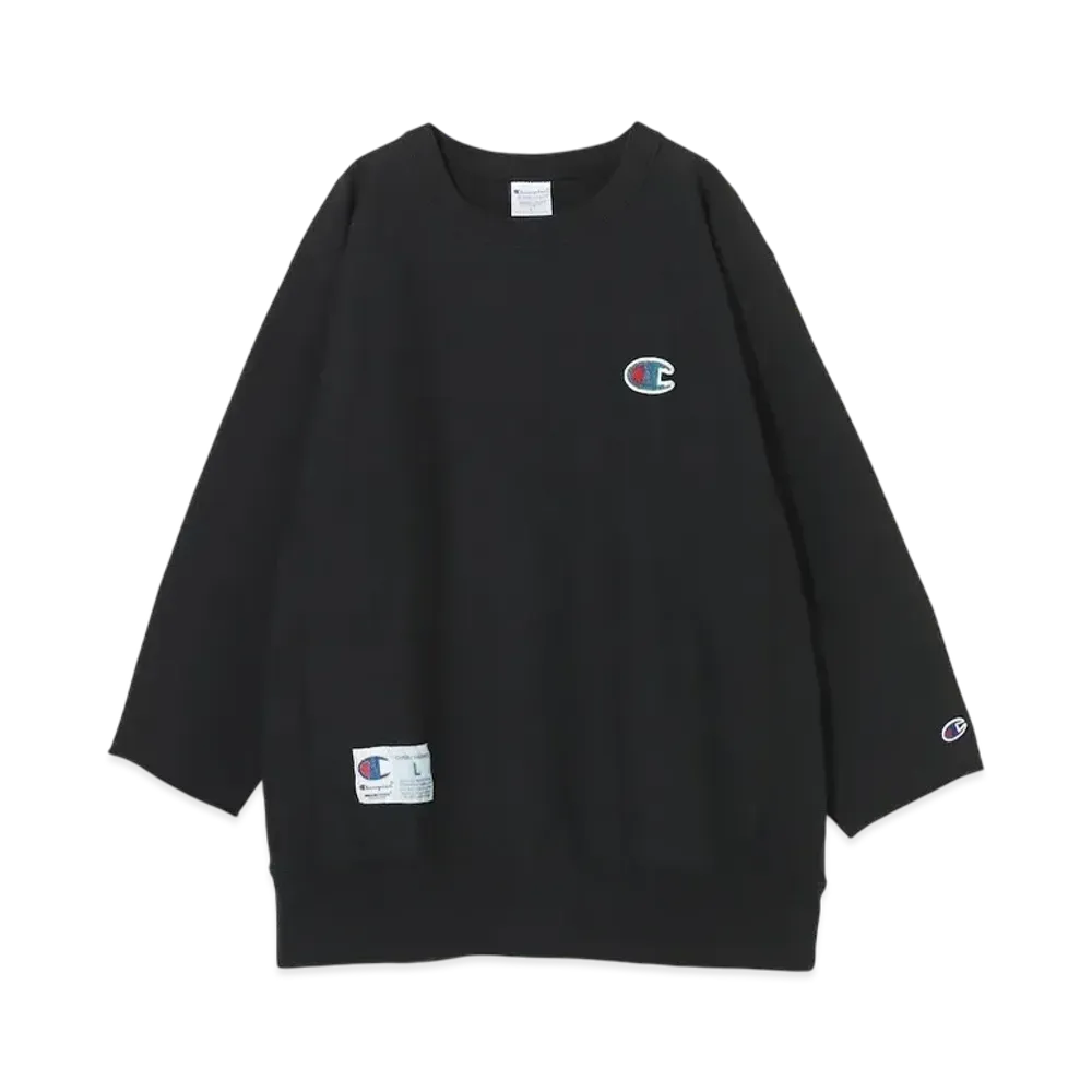 Champion x UNDERCOVER Reverse Weave Cut Off Crew Neck Sweatshirt "Black"
