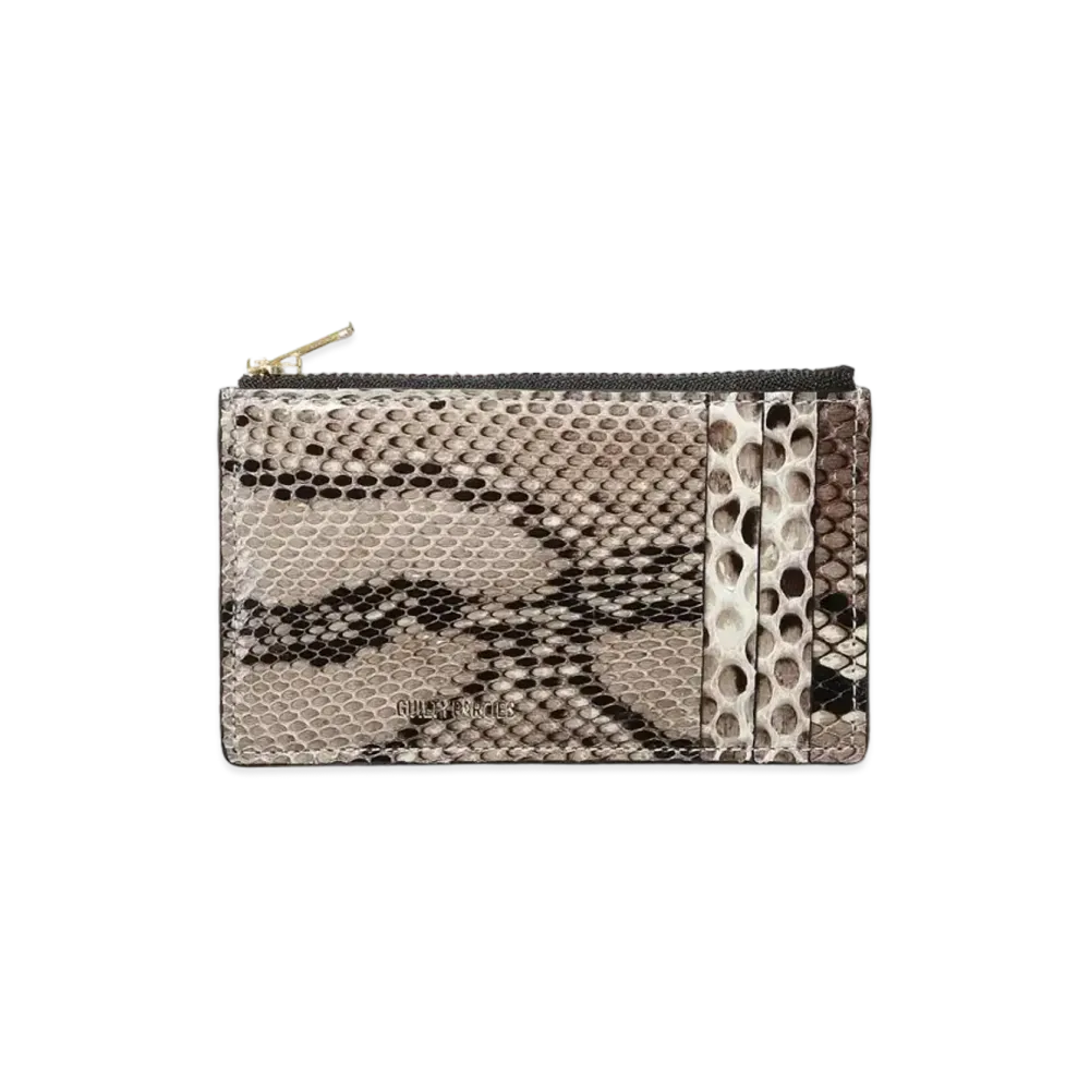 WACKO MARIA SPEAK EASY / PYTHON LEATHER COIN CASE "White"