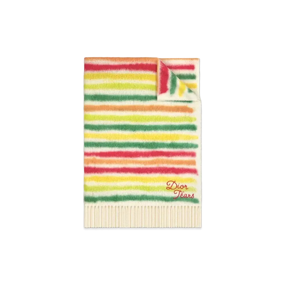 Dior Tears Blanket (Brushed Alpaca Blend) "Multicolor"