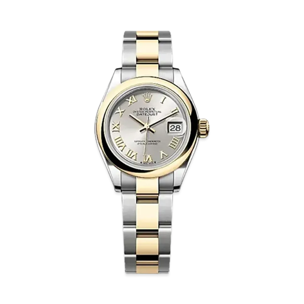 ROLEX Lady-Datejust 28mm Oystersteel & Yellow Gold 279163 "Silver"