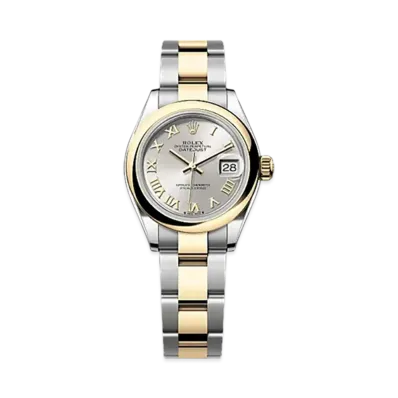 ROLEX Lady-Datejust 28mm Oystersteel & Yellow Gold 279163 "Silver"